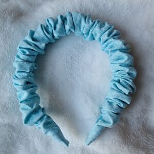 Blue Ruffled Headband